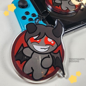 Azazel Keychain | Acrylic Charm | Binding Isaac | 3&quot; | Gift