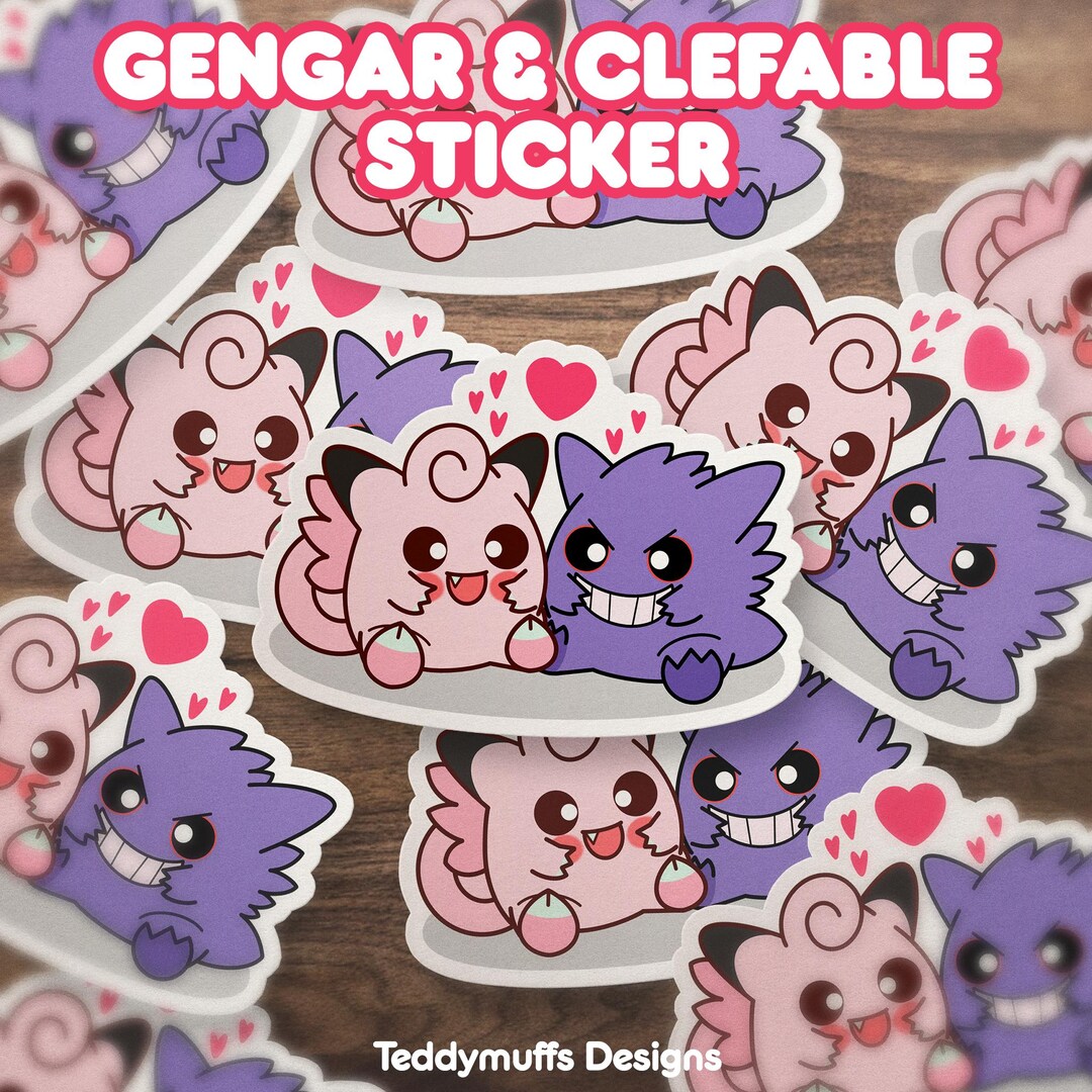 Sticker Geng Geng X Clef Sticker | Vinyl Sticker | Video Game | Valentines | Love ...