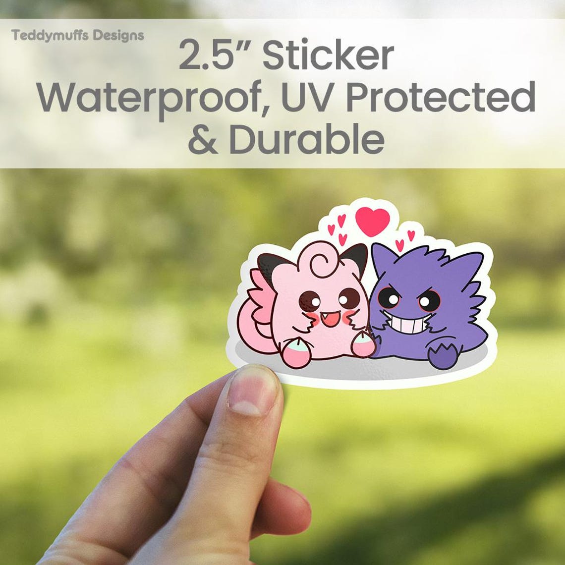 Sticker Geng Geng X Clef Sticker | Vinyl Sticker | Video Game | Valentines | Love ...