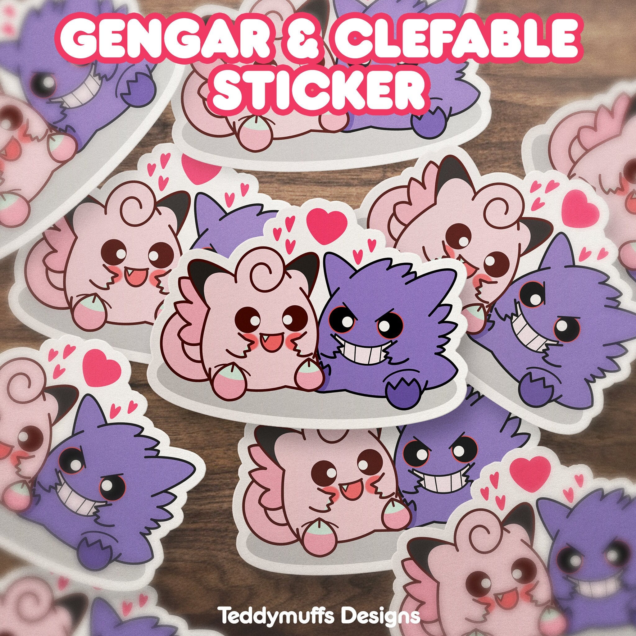 Shiny Mimikyu Sticker - Teddymuffs Designs