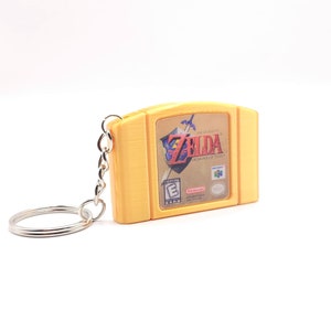 N64 game cartridge keychain