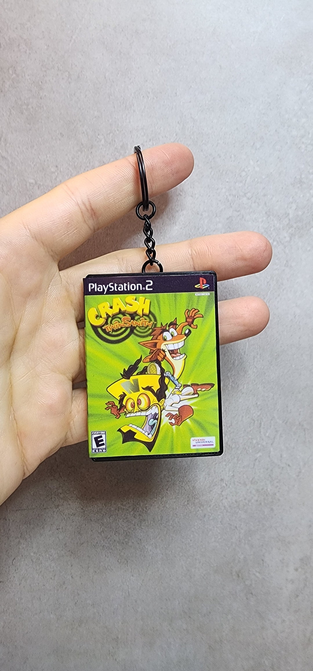 Playstation 2 Game Case Keychain Etsy