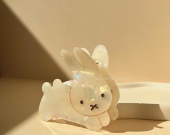 Lumiere Corner | Bunny Hair Clips - Iridescent Hair Accessories