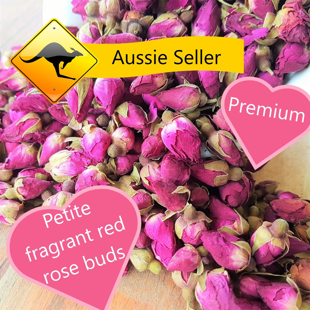 ROSE BUDS NATURAL Fragrant Roses for Tea Confetti Gift Baskets Potpourri Baths Gift Box