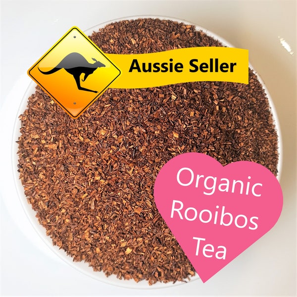 ROOIBOS TEA ORGANIC Premium Red bush Herbal Tea Top Loose Leaf Redbush - Australian Seller - Fast Postage