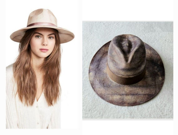 FREYA hydrangea intermix travel beach fedora goop… - image 1