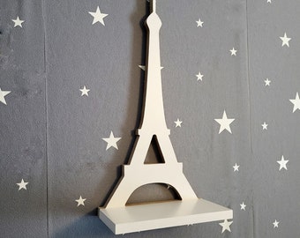 Shelf Eiffel Tower building for living room, bedroom, hall, scandinavian style, elegance, hanging floating