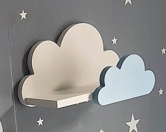 Wolke Wandregal, S-3, Regal pour kinder, kinderzimmer, babyzimmer, hängend