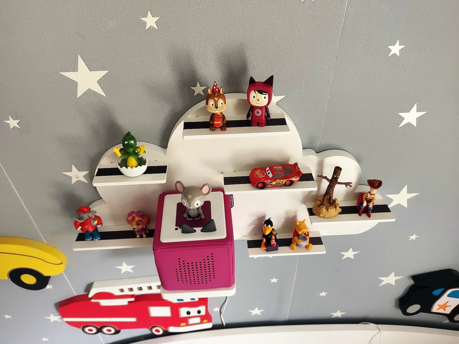 Tonie Regal Wandhalterung - Magnetisches Aufbewahrungssystem Für Toniebox Und Figuren