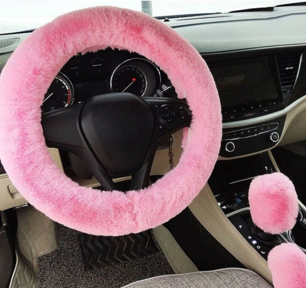 Sanrios Cinnamoroll Mymelody kawaii Cartoon 37-38cm Anime Plush Car  Steering Wheel Cover non-slip Steering Wheel Protector