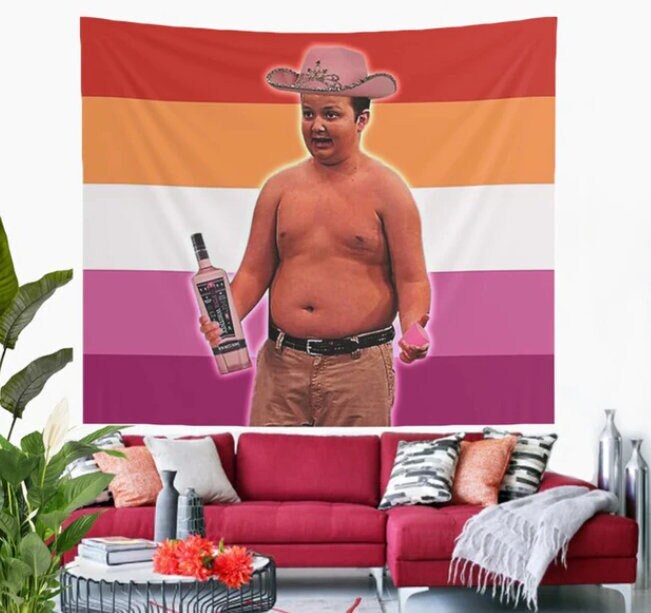 Gibby Tapestry Hippie Spencer Wall Hanging Gimic Joke Gift