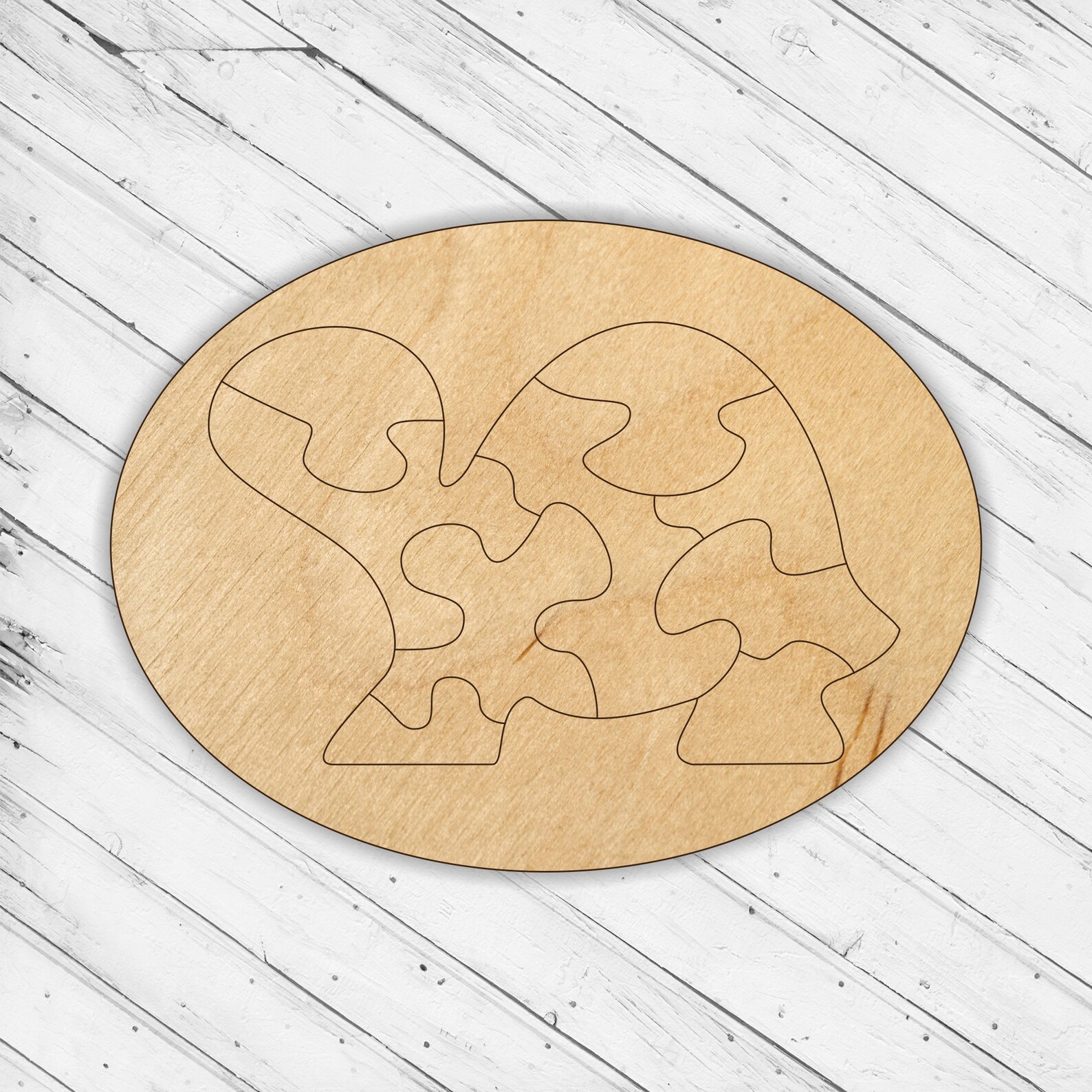 Wooden Turtle Puzzle Jigsaw Svg Laser Cut Dxf Xtool Etsy