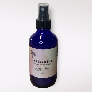 Fizzy Citrus Room + Car Spray, Multiple Scents, Air Freshener, Fabric Freshener, Bathroom Spray, 4 oz Cobalt Glass