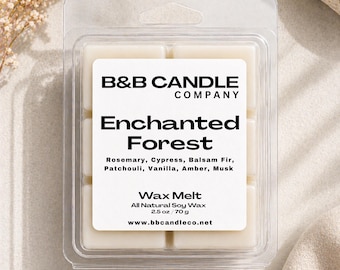 Cera profumata "Foresta Incantata" / Cera di soia dalle intense note legnose con abete, cipresso e ambra