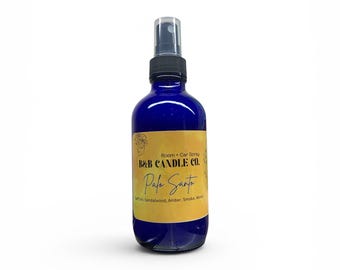 Palo Santo Room Spray, Warm Wood Air Freshener, Amber Sandalwood Mist, Cozy Home Fragrance