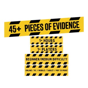 Online Cold Case Murder Mystery Game, Digital Game and Printable PDF ...