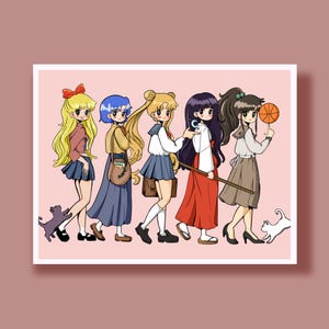 sailor moon 5x7&quot; art print
