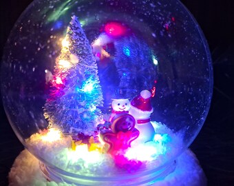 Snowglobe SALE - 2 Snowmen, Christmas tree, Presents, and Gingerbread man