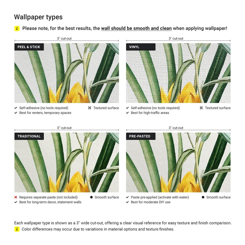 a series of photos showing different types of wallpaper