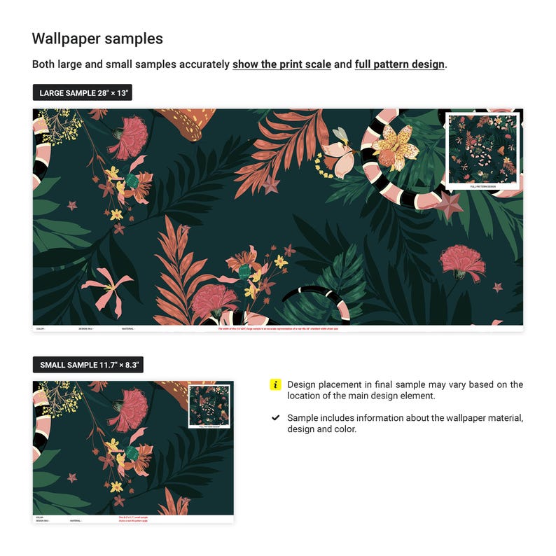 a screen shot of the wallpaper sample page