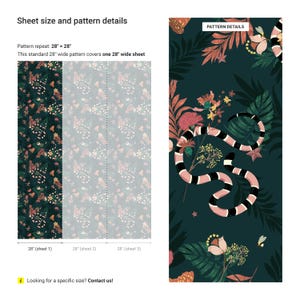 a pattern with a snake and flowers on it