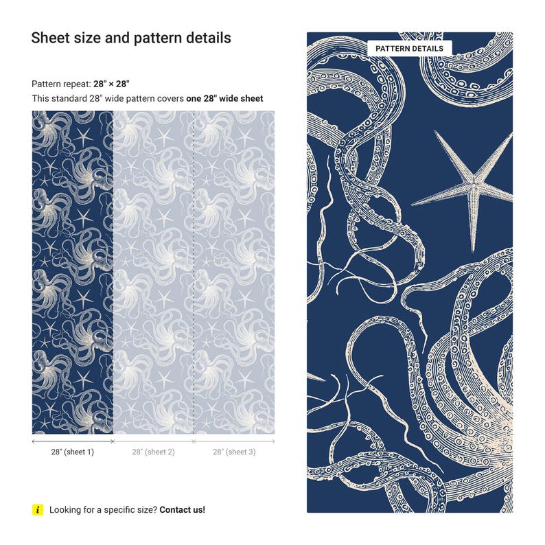 a blue and white pattern with a starfish on it