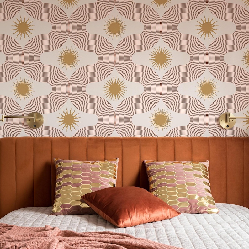 Peel and Stick Wallpaper: Neutral Beige Boho Style - PVC Free image 2