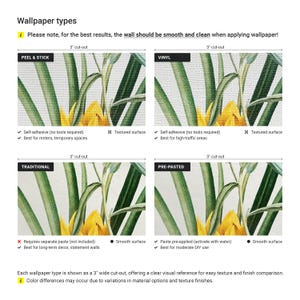 a series of photos showing different types of wallpaper