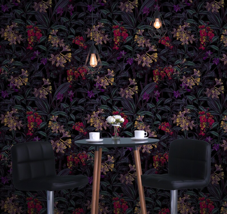 Floral Wall Decor: Garden of Eden Pattern (Peel & Stick, Removable) image 4