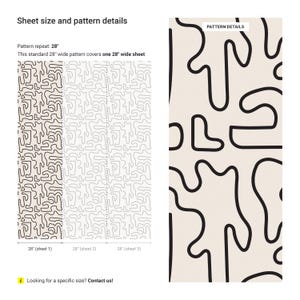 a white and black pattern next to a black and white pattern