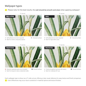 a series of photos showing different types of wallpaper