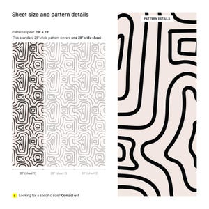 a white and black pattern next to a black and white pattern