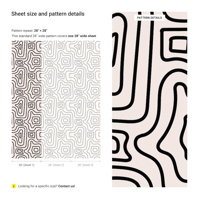 a white and black pattern next to a black and white pattern