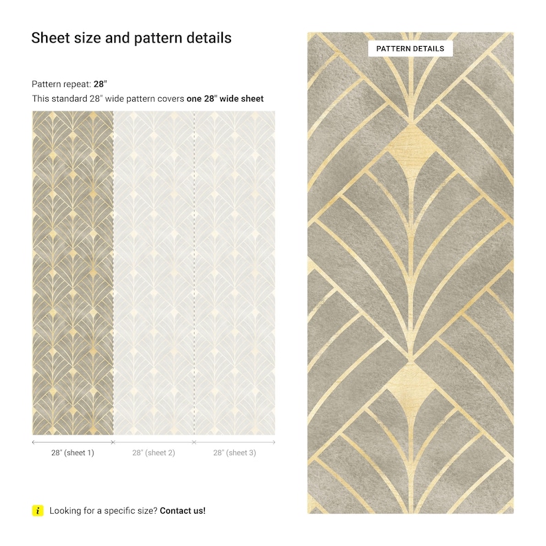 a sample of the pattern for a wall covering