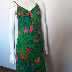 MISS SIXTY groene mouwloze jurk maat L