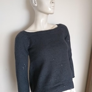 BRUNELLO CUCINELLI pull en cachemire gris scintillant taille S