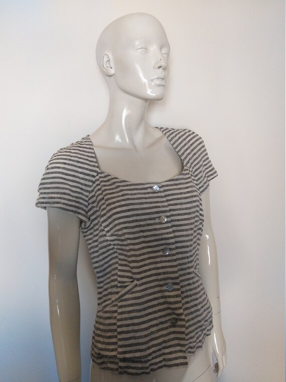 BITTE KAI RAND short sleeve linen top blouse   si… - image 4
