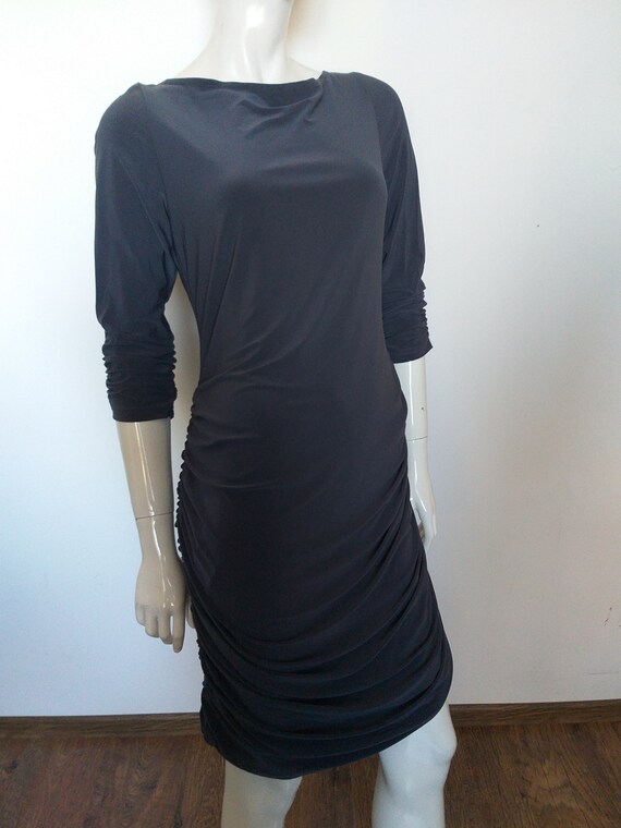 joseph ribkoff grey dress Buy Joseph Ribkoff Grey/Black Snakeskin Waist Tie Sheath Dress 253267 AfterRetail