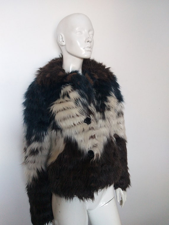 GOOSECRAFT women's faux fur jacket coat   size S/M
