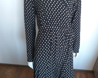 GUDRUN SJODEN black wrap dress  size L