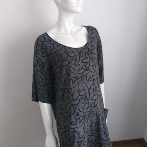 GUDRUN SJODEN knit short sleeve dress size XL