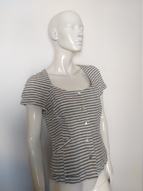 BITTE KAI RAND short sleeve linen top blouse   si… - image 3