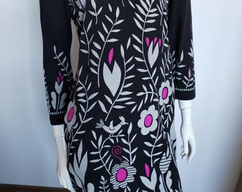 GUDRUN SJODEN black long sleeve dress  size S