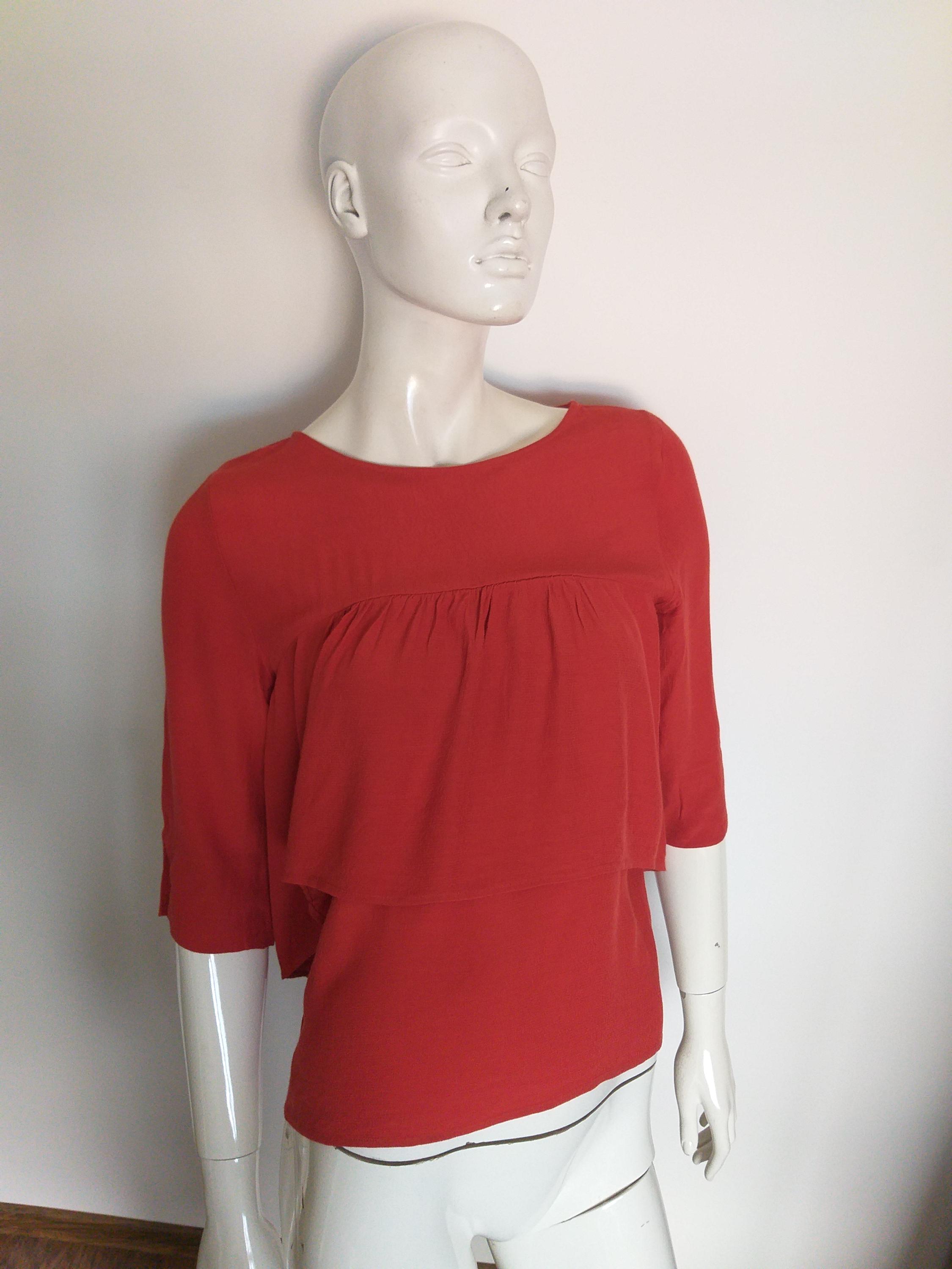 COP COPINE Short Sleeve Orange Top Blouse Size 38 M - Etsy Norway