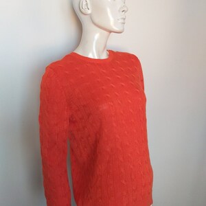 RALPH LAUREN women's top/blouse/ pullover orange  size M