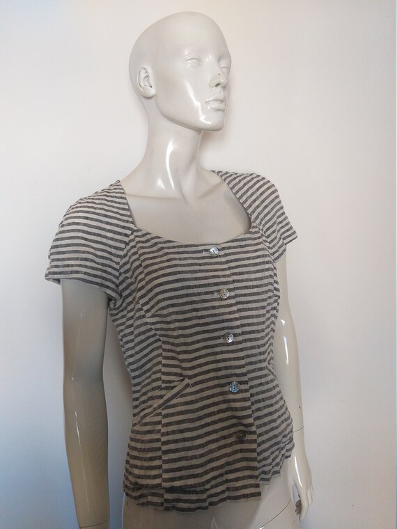 BITTE KAI RAND short sleeve linen top blouse   si… - image 5