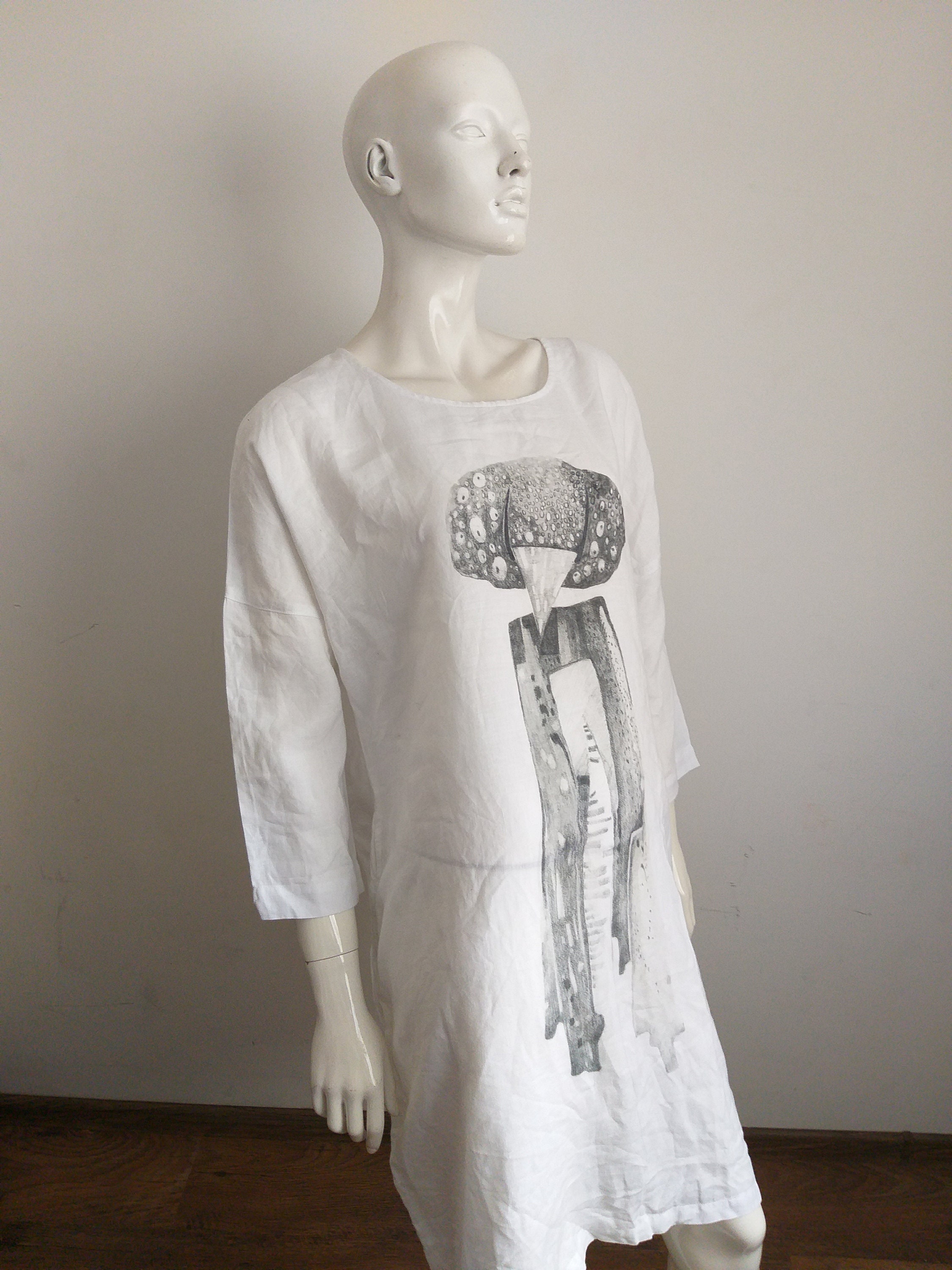 GRIZAS White Linen Dress Size S/M - Etsy GRIZAS White Linen Dress Size S/M - Etsy