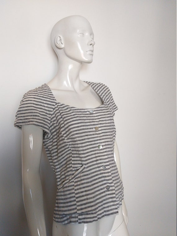 BITTE KAI RAND short sleeve linen top blouse   si… - image 1