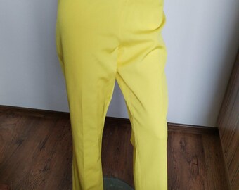 Pantalones amarillos de mujer GIANNI VERSACE talla 48 L/XL