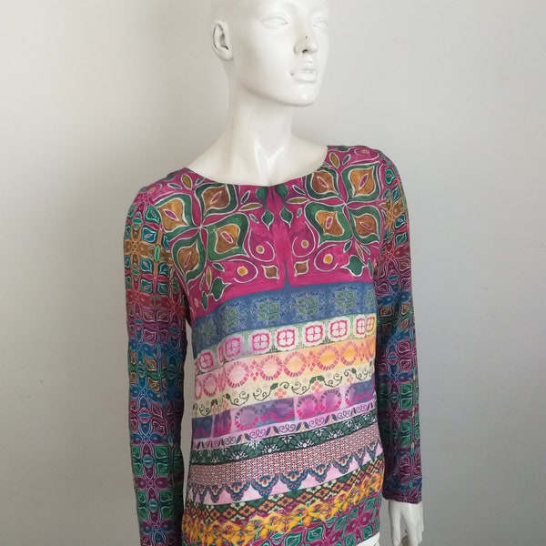 IVKO multicoloured top shirt blouse size 36